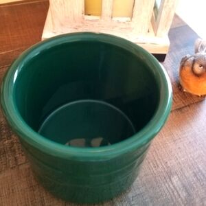 Longaberger Crock with candle